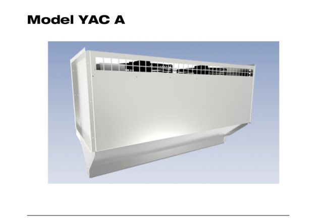Titelbild der technischen Anleitung einer SchwankAir Torluftschleier des Models YAC A.